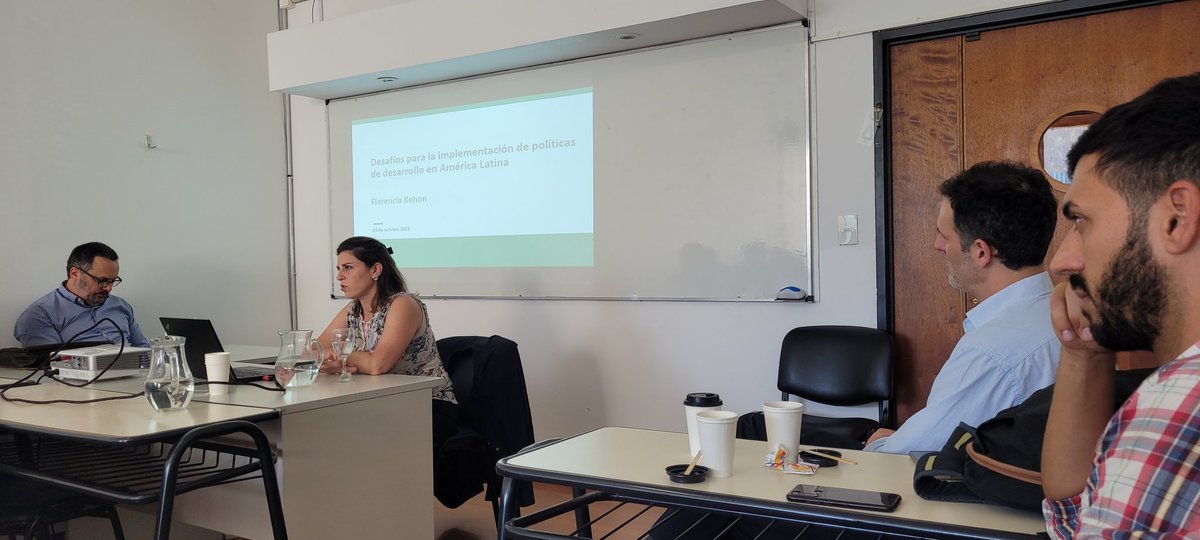violetaguitart's tweet photo. Seguimos con @florkohon, quien nos va a hablar sobre los desafíos para la implementación de políticas de desarrollo en América Latina. https://t.co/w5plmfQaV5