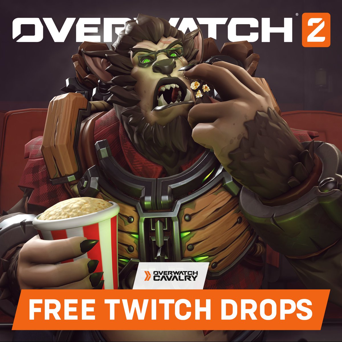 Starting tomorrow, you will be able to earn new Twitch Drops 🔴 Collect the Werewolf Spray for 2 Hours of watch time and 6 Hours for the Werewolf Winston legendary skin 🐺🪓