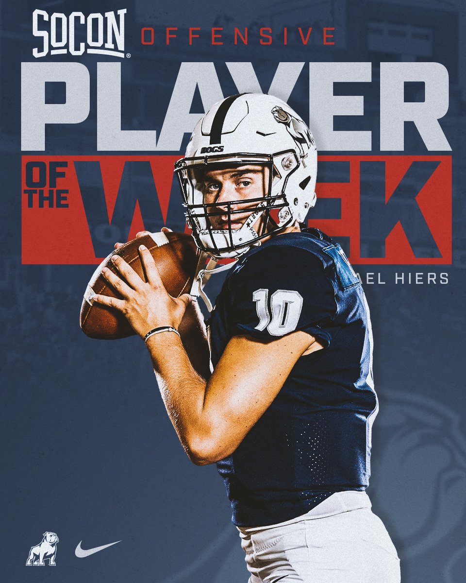 SamfordFootball's tweet image. We have 2️⃣ Players of the Week, AGAIN!! 👏

@Michaelhiers107 — Offensive POTW
@z_will97 — Special Teams POTW

#HatchAttack | #AllForSAMford