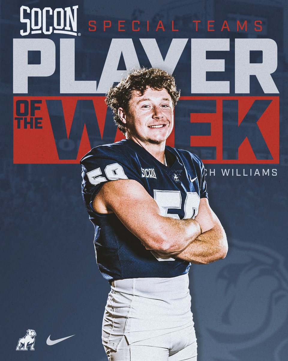 SamfordFootball's tweet image. We have 2️⃣ Players of the Week, AGAIN!! 👏

@Michaelhiers107 — Offensive POTW
@z_will97 — Special Teams POTW

#HatchAttack | #AllForSAMford