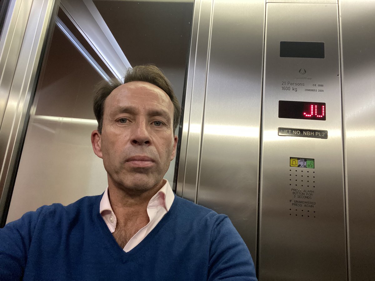 One hour and counting stuck in this BBC lift - I’ve been promised rescue teams are on the way but no sign of them yet