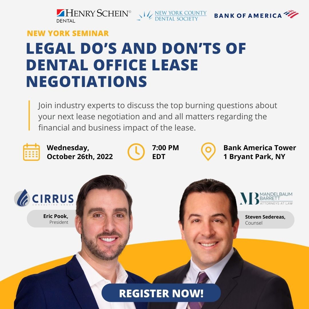 CirrusGroup's tweet photo. Optimize your practice through your dental office lease.

Learn the importance of the office lease to the dental practice and key strategizes to win: https://t.co/30AIEC0RAe

#leasenegotiation #dental #officelease #leasenegotiation #dentist https://t.co/0ViqFGrBfY