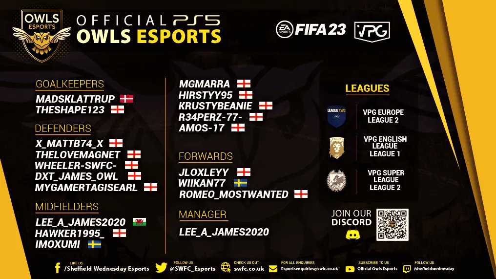 OWLSEsportsX's tweet image. Here is the Owls Esports PS5 Squad for the upcoming season. The season kicks off this evening! 
@OfficialVPG is back! 
#WAWAW