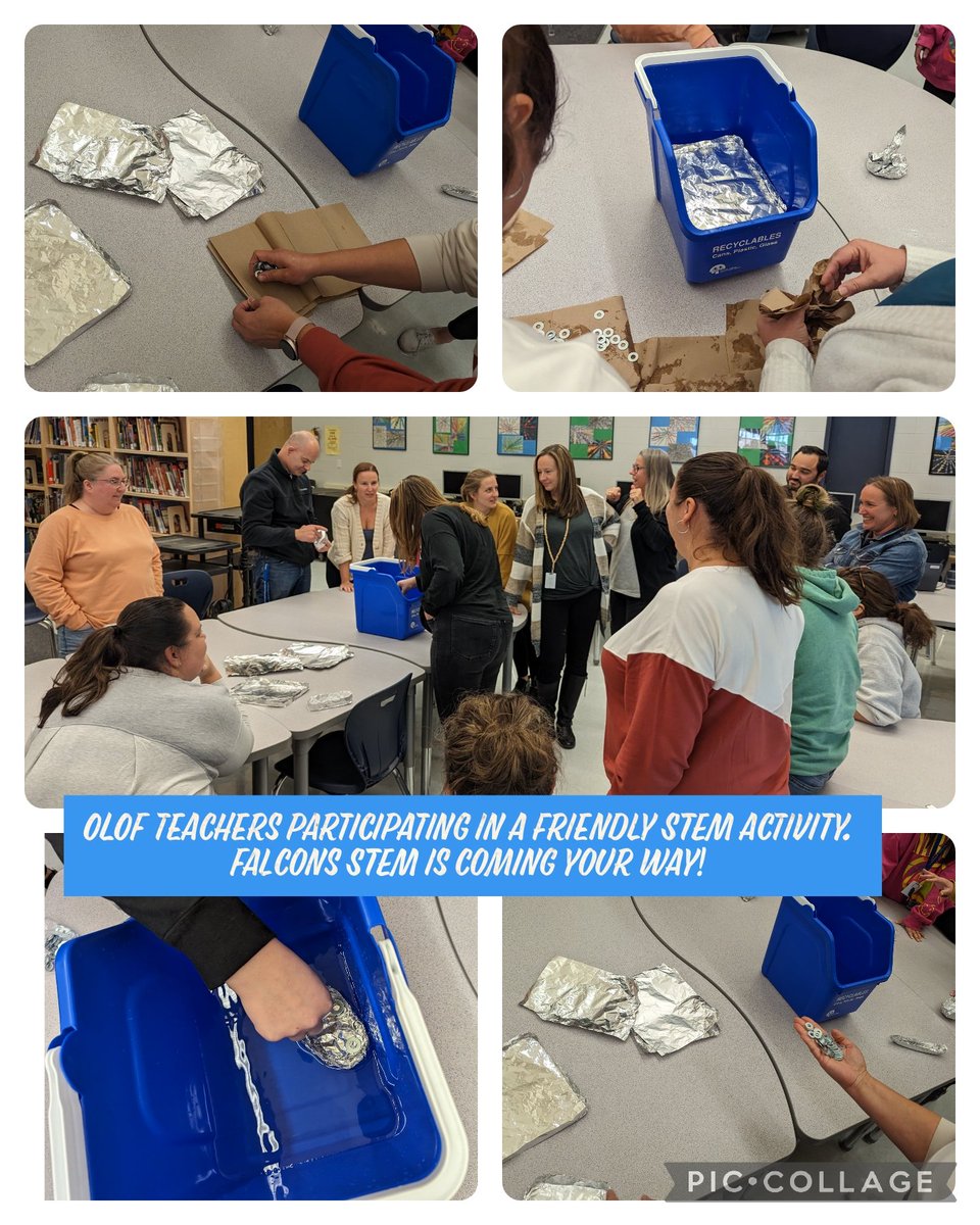 Falcon teachers exploring STEM learning! #wcdsbawesome