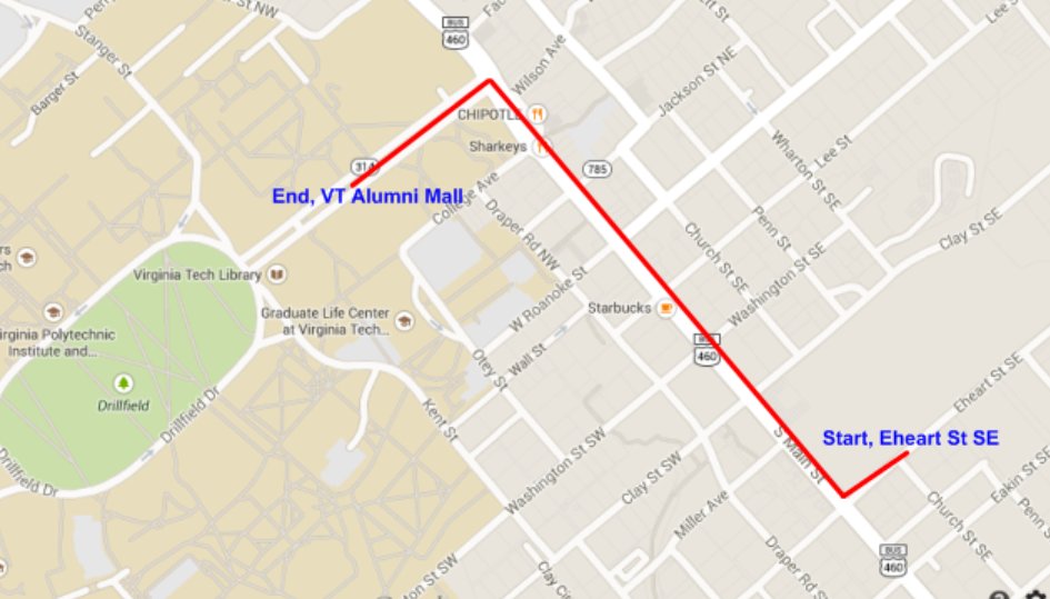 BHS Homecoming Parade this Wednesday, October 26,  starting at 6pm on Eheart Street and ending at the VT Alumni Mall. See the map below for the route. We hope to see you there! <a href="/mcps_va/">MCPS</a> <a href="/BburgHSBruins/">Blacksburg High</a>
