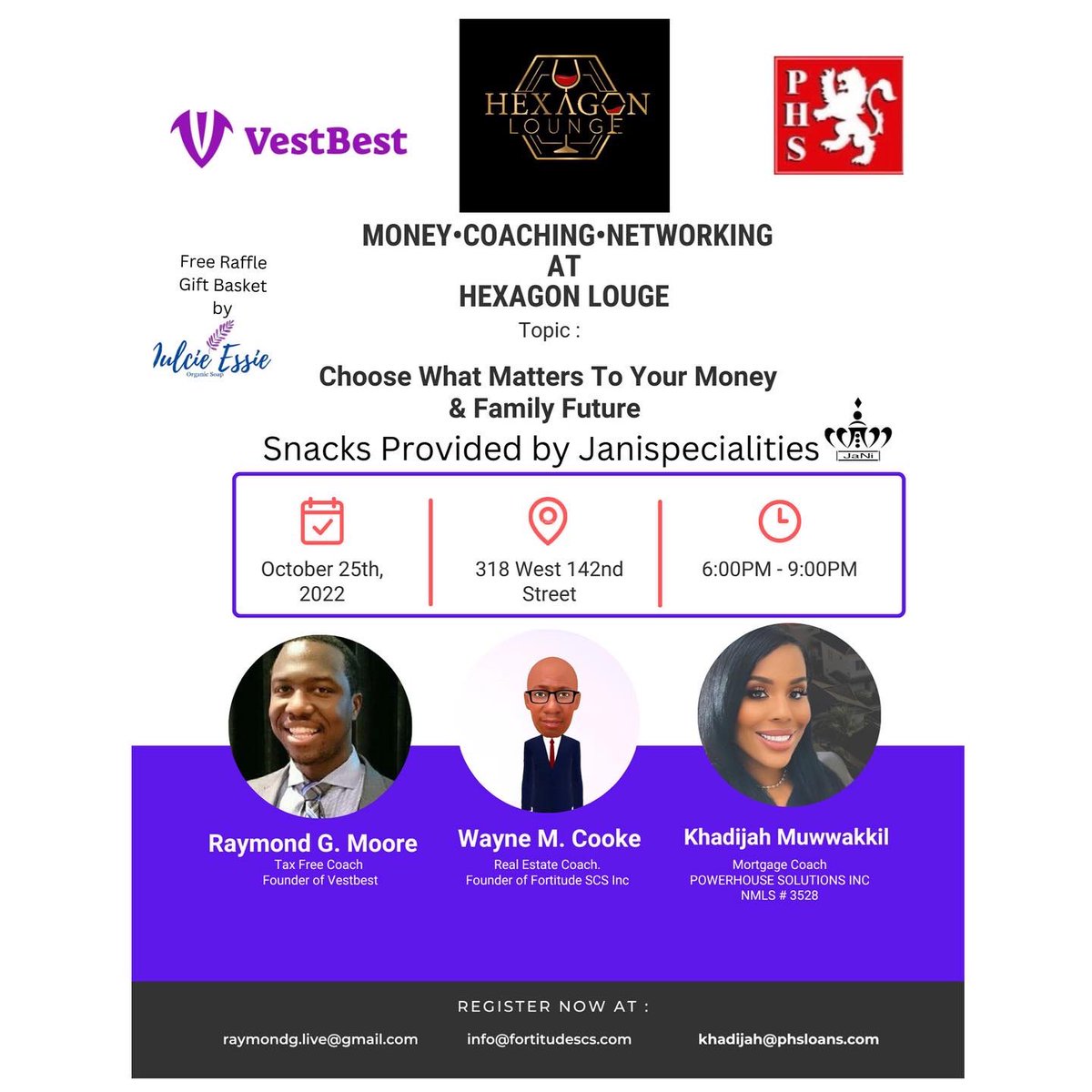 WaynesWorldNews's tweet photo. Money/Coaching/Networking _
-
October 25th, 2022 6pm - 9pm At the Hexagon Lounge 318 Wast 142nd Street. Between Bradhurst and Frederick Douglas Blvd. https://t.co/rIK2mED38E