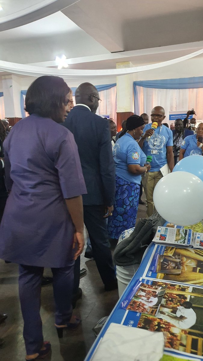 Tonyakumu's tweet photo. UN@77: Special ceremony in Liberia marking the  founding of the United Nations 77yrs ago. It was a special ceremony graced by the president of Liberia Dr. George M Weah and the First lady, members of the Diplomatic Corps, GoL Ministers/Officials, Heads of UN agencies and staff. https://t.co/7x7ojMlluV