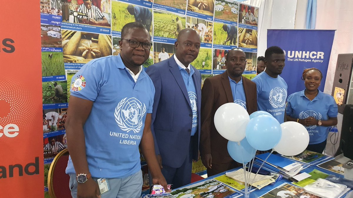 Tonyakumu's tweet photo. UN@77: Special ceremony in Liberia marking the  founding of the United Nations 77yrs ago. It was a special ceremony graced by the president of Liberia Dr. George M Weah and the First lady, members of the Diplomatic Corps, GoL Ministers/Officials, Heads of UN agencies and staff. https://t.co/7x7ojMlluV