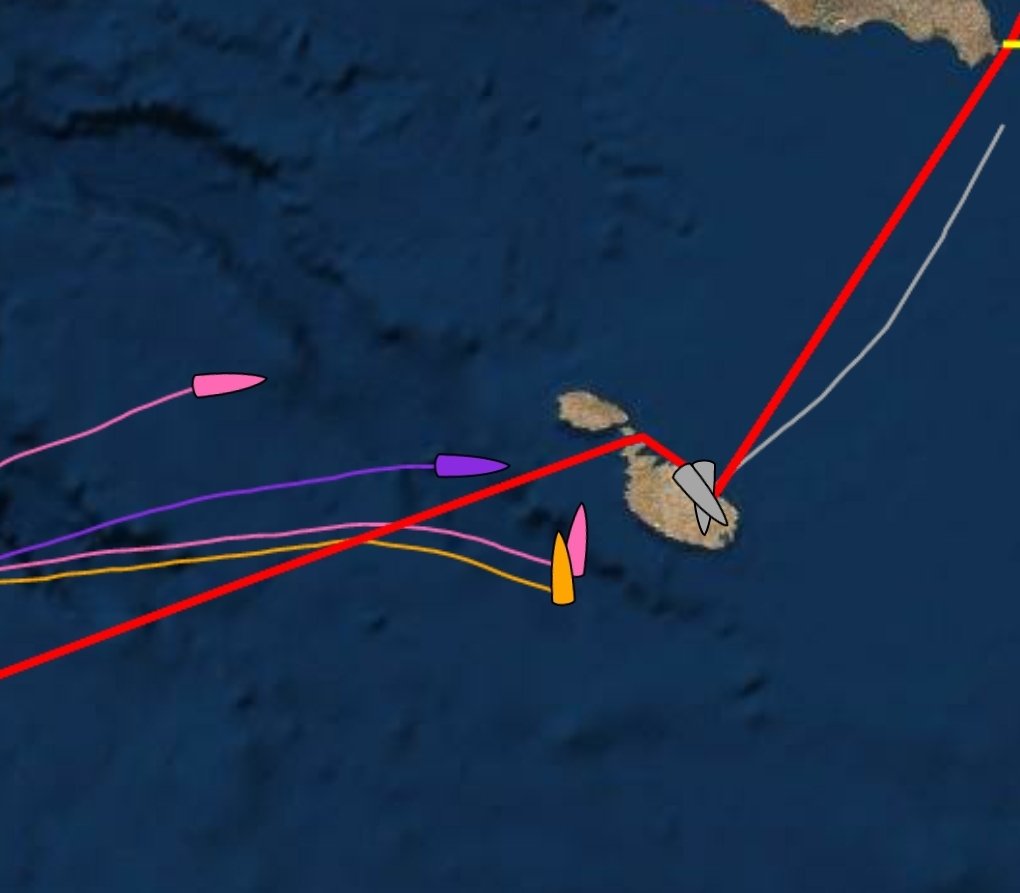UltimBoat's tweet photo. #Ultime #MOD70 #Multi70 #RMSR

L'incroyable retour de Maserati, cela va se jouer à peu de chose dans le détroit de Malte, dernière marque du parcours, avant de descendre vers la ligne d'arrivée devant La Valette. https://t.co/nCKSH2qmMN