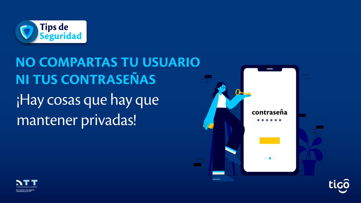 Tigo_Bolivia's tweet photo. Sigue estos pasos para proteger tu privacidad en línea. Si hay inicios sospechosos o desconocidos es suficiente para cambiar de inmediato tu contraseña.

Comparte este post para ayudar a prevenir.​
#TipsDeSeguridad #Tigo #TigoBolivia #ConInternetTigo https://t.co/kaCuvRxvR2