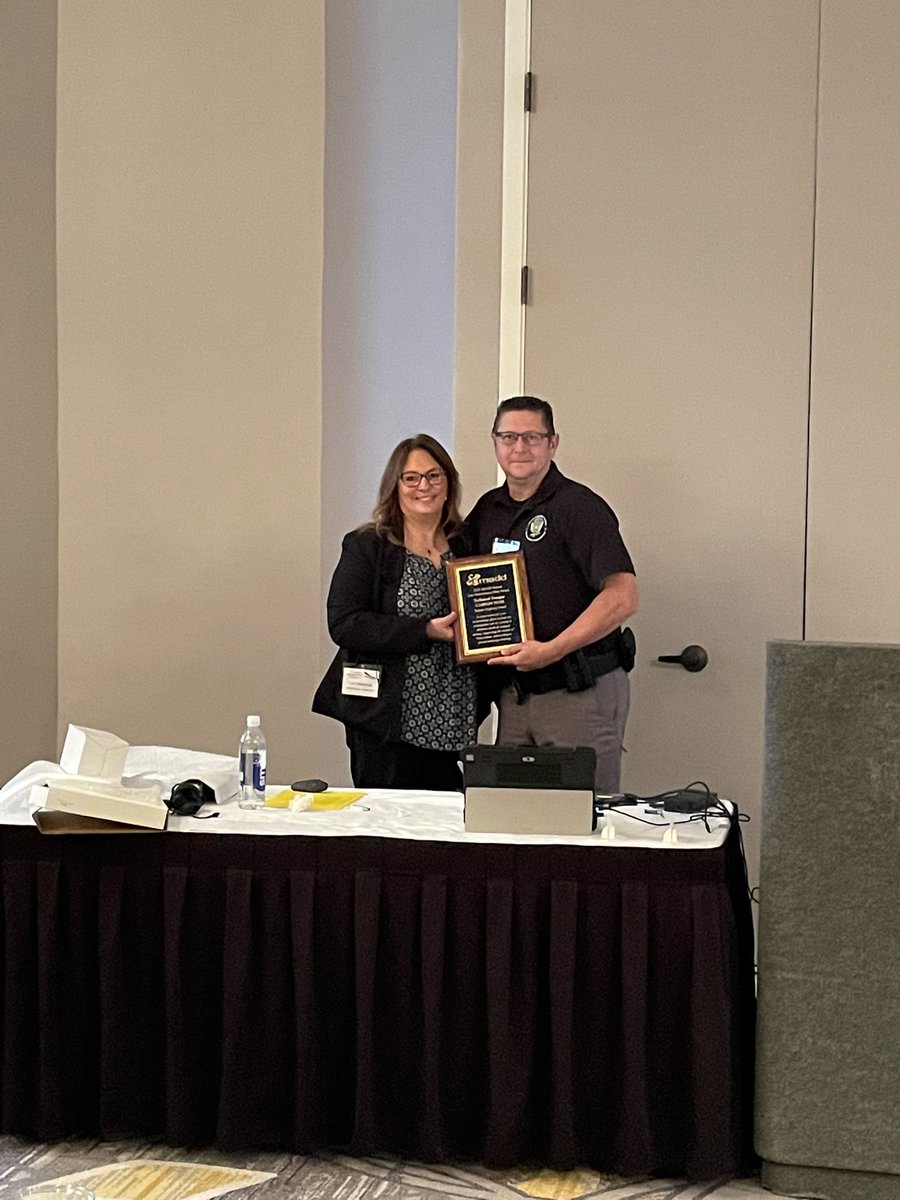 Kansas_DRE_SFST's tweet photo. Congrats to Technical Trooper Carson Nuss!  He is the MADD Hero of the year for Kansas larger agencies!!  Carson always does great work!! https://t.co/BSvtXAczOM