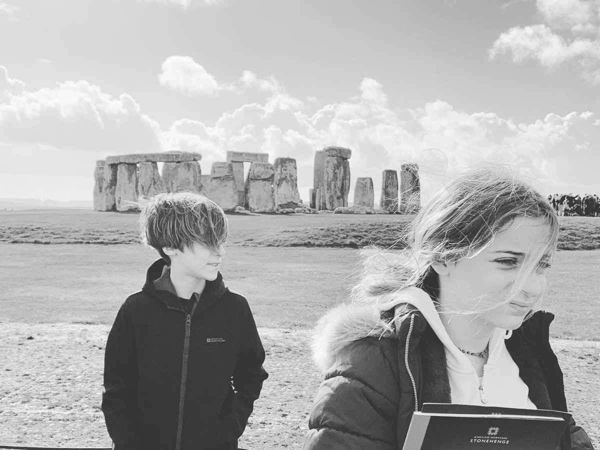 ritapes74's tweet photo. Stonehenge with these two. Happy half term everyone! #halfterm https://t.co/HiffTByC6A
