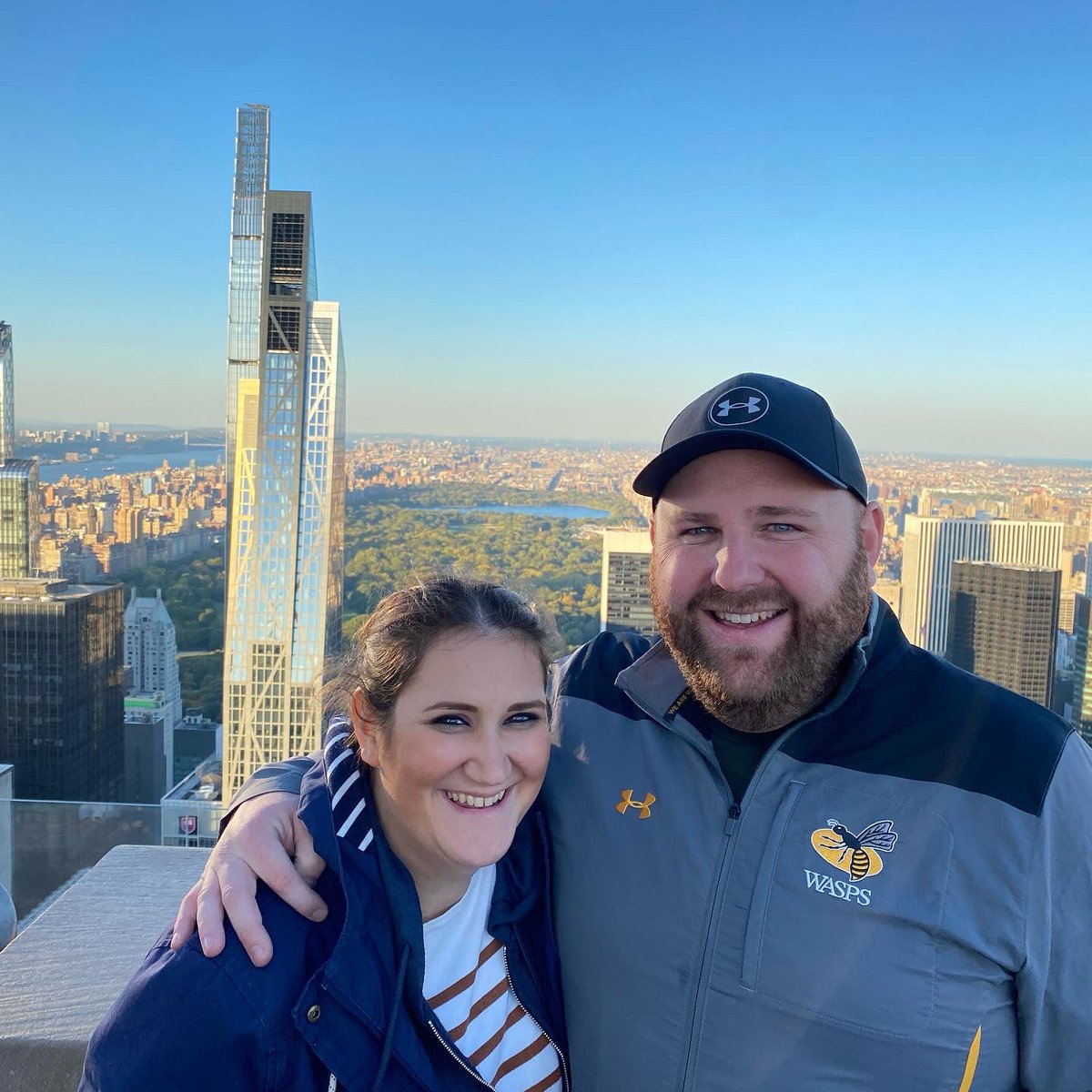martinray23's tweet photo. @waspsoutsider Respect your decision, but I have had some great conversations with people when out and about wearing mine. Was even repping in New York last week 🐝 https://t.co/XOSNaoh8GQ