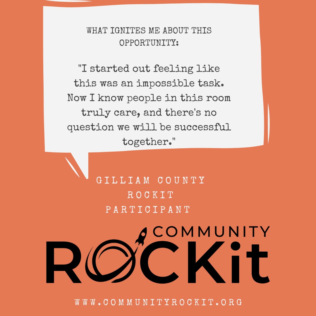 Gilliam County is considered a 'childcare desert' for the
Infant/Toddler age group, with regulated childcare slots only available for 21% of 0-2 year olds

communityrockit.org/gilliamcounty
#CommunityRockIt #AssetBased #Teamwork #ChildCare