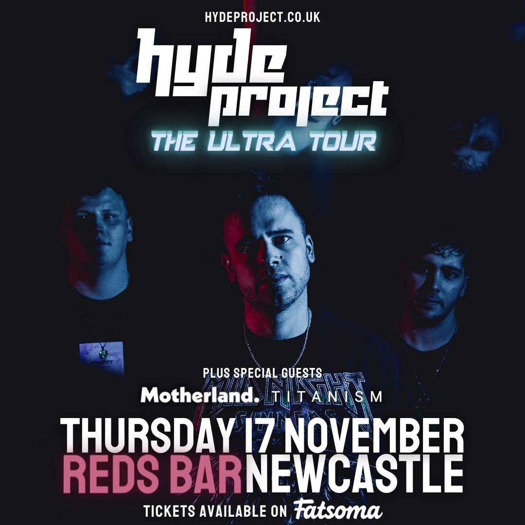 Motherlandneuk's tweet image. We're excited to announce that we'll be playing at Reds Bar in Newcastle alongside Hyde Project November 17th! This will be our last Newcastle show of 2022 – lets make it one to remember. Make sure you purchase your tickets from the link below! 

🎫 - fatsoma.com/e/39vmclcr/la/…

𝑥
