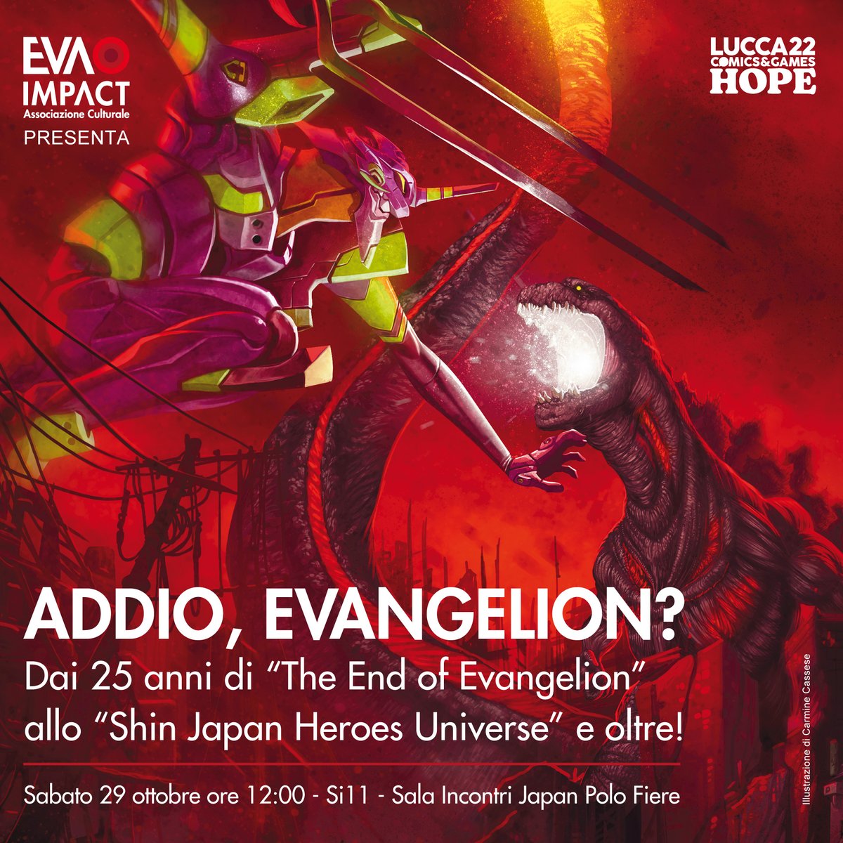 distopiaeva's tweet photo. Ormai è giunto il momento di dire #addio a #evangelion? Lo scopriremo fra 5 giorni a @LuccaCandG con @evaimpact2016, #AnimeTeaTime e #TerreIllustrate - #AddioEvangelion, 29 ottobre, h.12, Japan Town.
https://t.co/Qz9FC86mC7
#EVAIMPACT #luccacg22 #luccacg #hope #RoadToLucca https://t.co/mwAnYE9flw