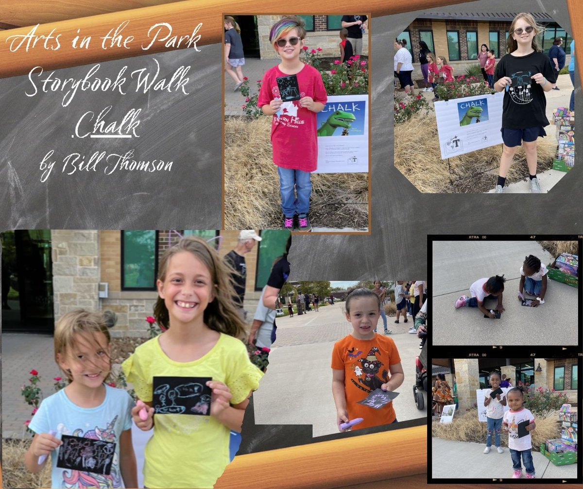 Arts in the Park - #tisdlib Storybook Walk - with Chalk!
