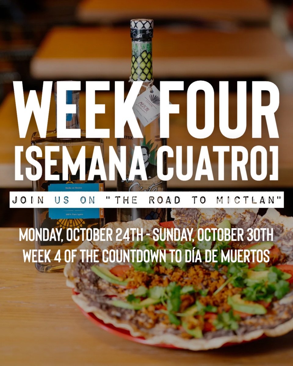 LLEGÓ LA ÚLTIMA SEMANA, FAMILIA! 🚂🏜​​​​​​​​

We're not saying we saved the best for last — but if you're a fan of @cadadiatequila, this week is for you! 

DIA DE LOS MUERTOS IS ALMOST HERE! STAY TUNED FOR EPIC FIESTA PLANS, FAM!