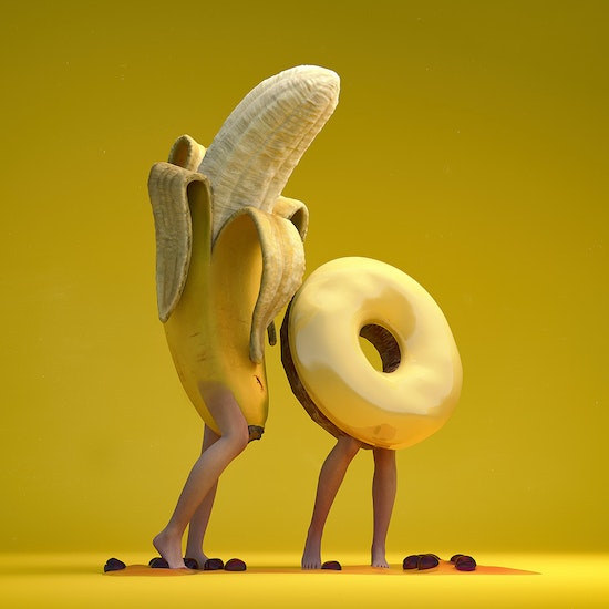 💎 Banana & donut 💎 ✨ Artwork by @gal_barkan 💰 Sold to swift42 for 1.375 ETH ($1,841.52) superrare.com/artwork-v2/ban… $RARE #CryptoArt #NFT