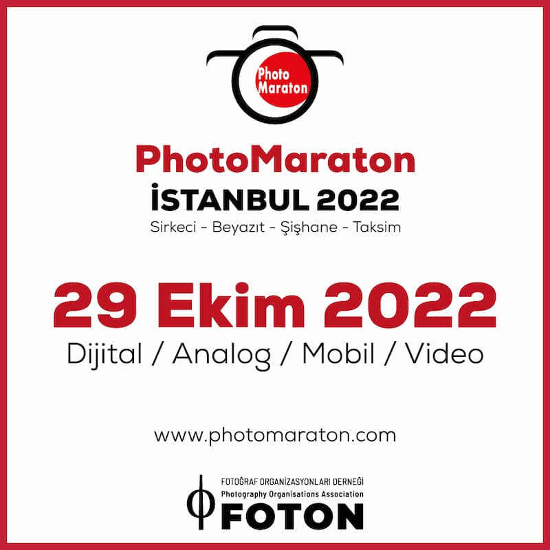 Cumhuriyet Bayramı'nı PhotoMaraton İstanbul 2022'de kutluyoruz. Tüm fotoğrafseverlerin katılımına açık olan programın detayları burada: photomaraton.com
Görüşmek üzere!