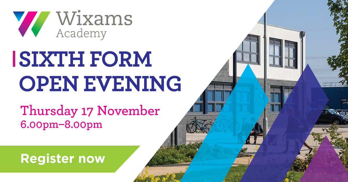 Choosing the right Sixth Form is one of the most important decisions in a student’s educational journey.

Don't miss our Sixth Form Open Evening on Thursday 17 November, 6.00pm-8.00pm.

Register at: wixamsacademy.co.uk/events/wixams-…