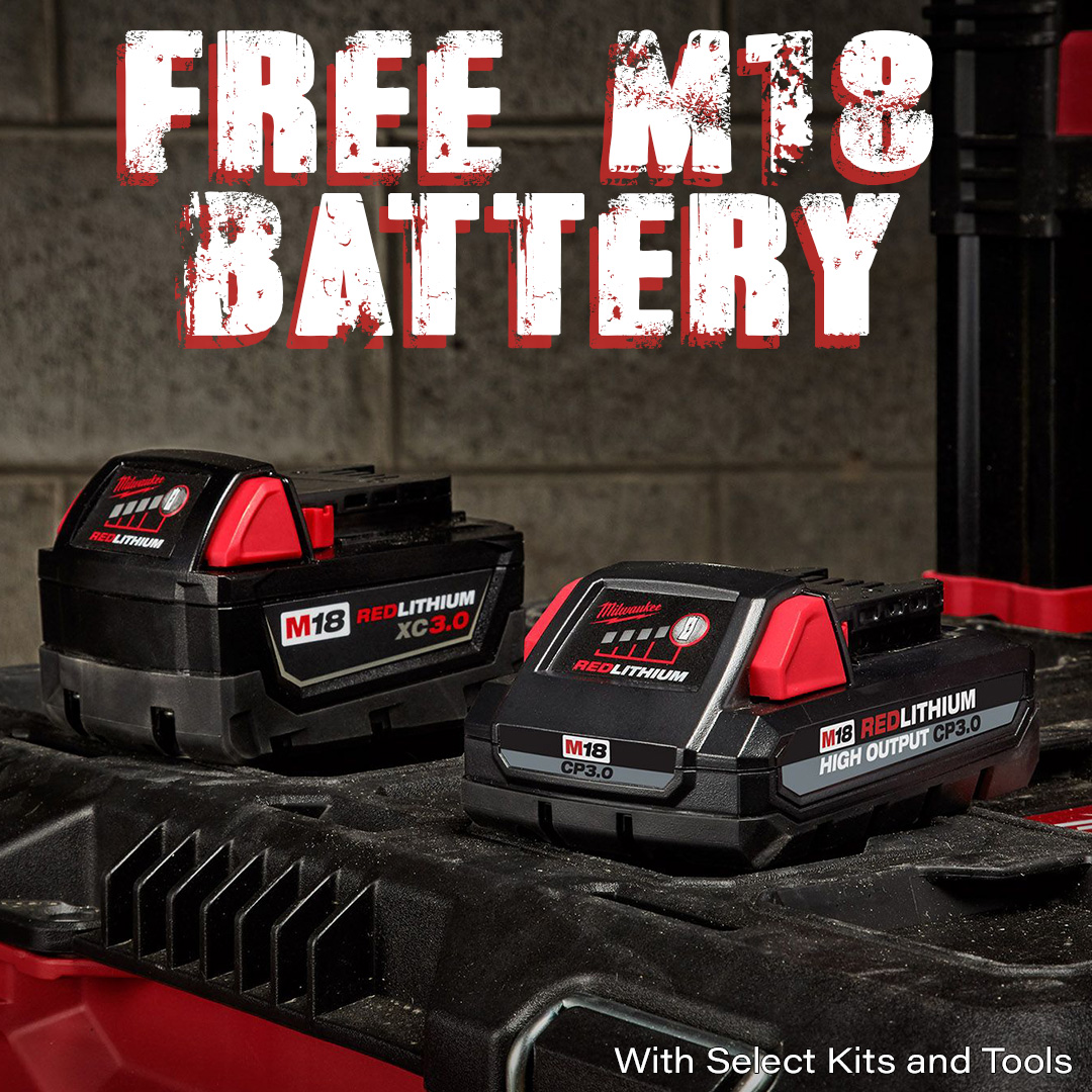 OhioPowerTool's tweet photo. FREE BATTERY MADNESS! All new @milwaukeetool deals have dropped and TONS of #M18, #M12, and #MXFUEL tools now qualify for free batteries with your purchase! Check out these deals and more now: https://t.co/v84aDjbSdQ
#milwaukee #milwaukeetool #milwaukeetools #tools #powertools https://t.co/FquQpJ7dyw