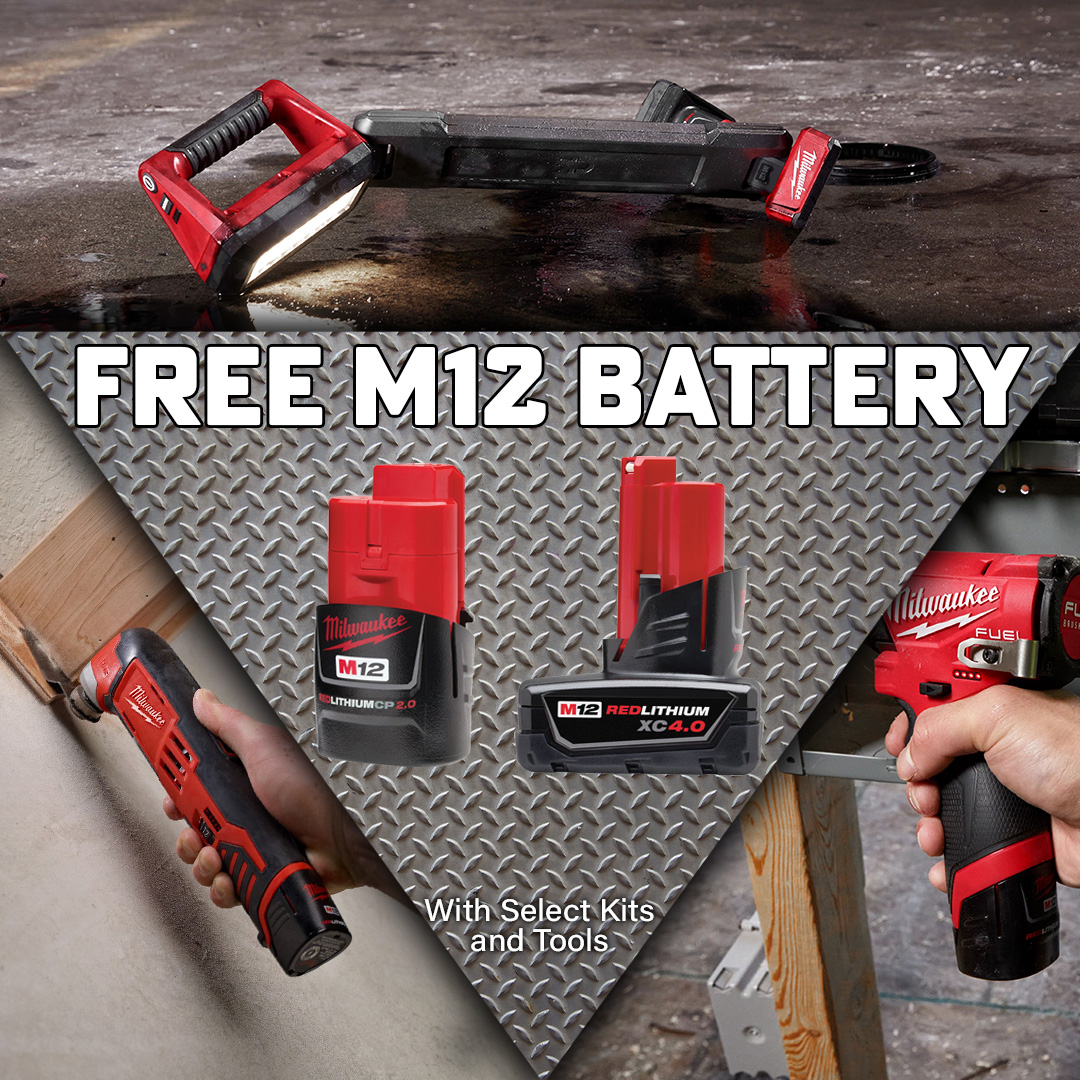 OhioPowerTool's tweet photo. FREE BATTERY MADNESS! All new @milwaukeetool deals have dropped and TONS of #M18, #M12, and #MXFUEL tools now qualify for free batteries with your purchase! Check out these deals and more now: https://t.co/v84aDjbSdQ
#milwaukee #milwaukeetool #milwaukeetools #tools #powertools https://t.co/FquQpJ7dyw