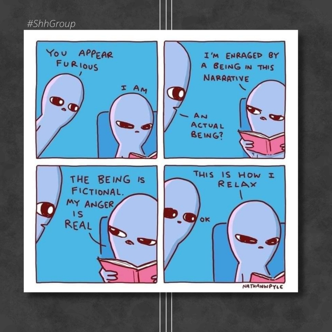 Shh_group's tweet photo. Who else prefers their emotions to be fictionally induced?
_________________
#ShhGroup #GoodreadsGroup #BookClub #BookCommunity #BookishLoveGroup #RomanceReaders #BookMeme #BookishMeme #FunnyMeme https://t.co/Uh1H4K03Ja