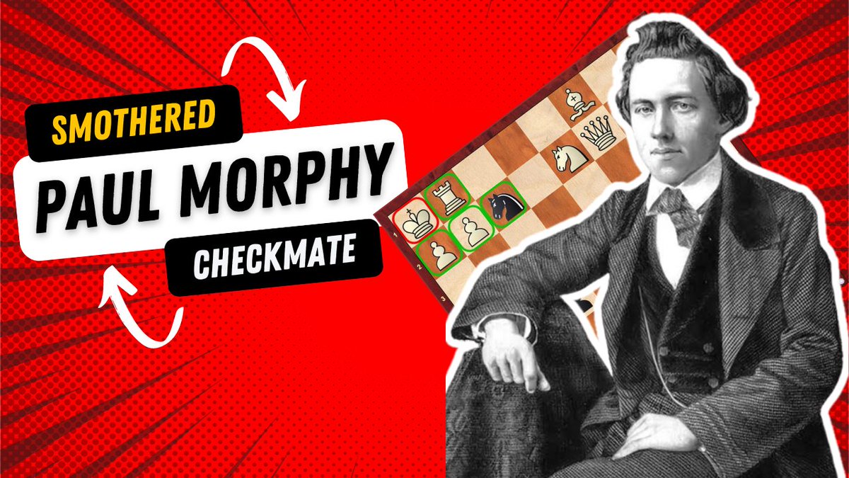 dahaleatul's tweet image. Paul Morphy checkmates | Smothered checkmate | Kings Gambit Accepted 
Video link: 
youtu.be/1UzZD1KEBkA 
 #chess  #chessclassics #learnchess #day23 #consistency