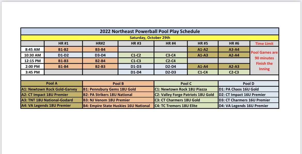 Next Up: This weekend we’re excited to compete on our home 🏠 fields at the Northeast Powerball Invitational, Helen Randle Park in Newtown, PA 🥎‼️