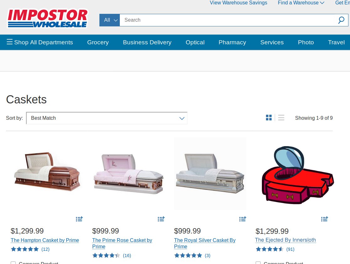 Crewmates online shopping like