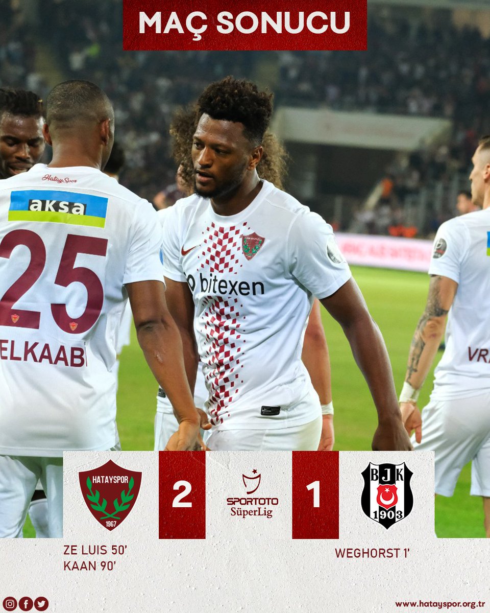 Maç Sonucu
Evimizde 2 golle 3 puan bizim 🔥🔥🔥
#HTYvBJK