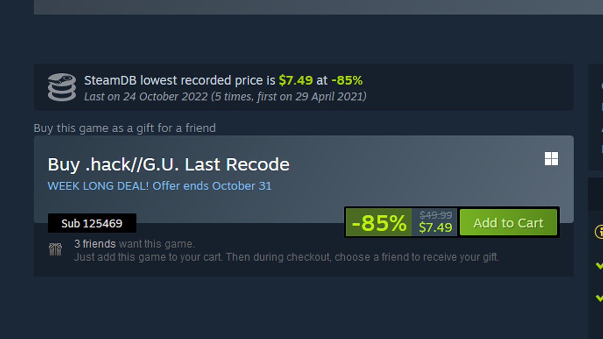 dothack's tweet image. Steam セール .hack//G.U. Last Recode は 10 月 31 日まで 85% オフです。 現在、7.49 米ドルでご利用いただけます。 言葉を広めて友達に教えてください！ 友達にプレゼント!! 4 ゲームで 7.50 ドル、または 1 巻あたり 1.87 ドル。

store.steampowered.com/app/525480/hac…

#ドットハック #dothack