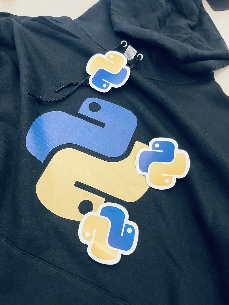 stickrjam's tweet photo. Excited to share this item from our #etsy shop: Python Hoodie with 1 free decal | Free Shipping  #python3 #pythonprogramming #python #programming  #tech #techsticker https://t.co/jkzBQsuacC https://t.co/QjKx88Vc1y