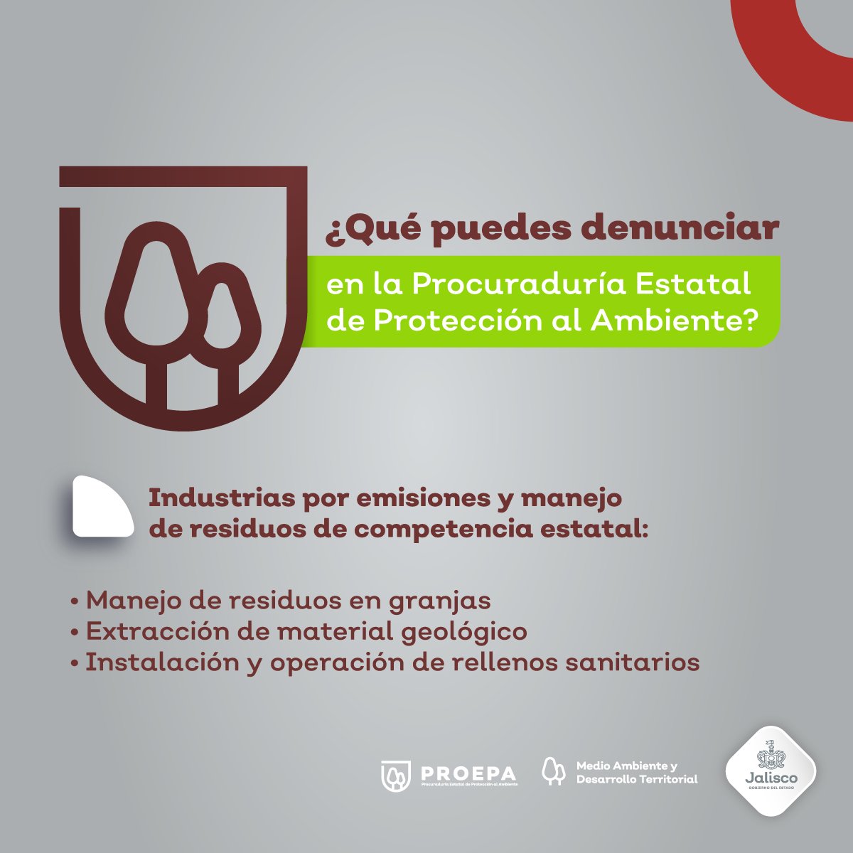 SemadetJal's tweet photo. #JaliscoInforma | La protección al medio ambiente es una responsabilidad compartida entre sociedad y gobierno. Si eres testigo de algún acto que cause desequilibrio ecológico o daño al ambiente, comunícate a la #Proepa:
☎️33 3030 8250 extensiones 56214 y 56242 https://t.co/CQ2bcmh0U6