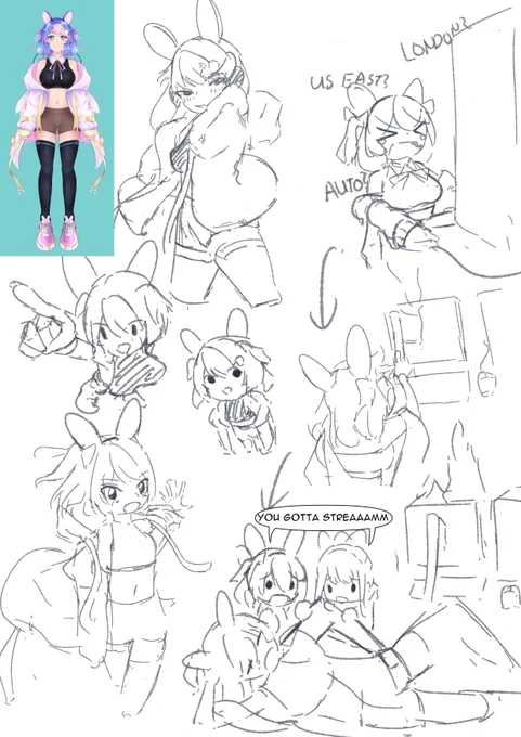 drawing and chatting with @mallow_ch  today~ 
working on my own canvas while she worked on hers (instead of sharing a canvas on aggie) is something i'll do more in the future.

let's draw together again sometime! 