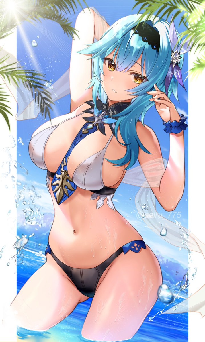WaifuTreasure's tweet photo. Eula 
Game: Genshin Impact 
Artist: Hijiri Ruka https://t.co/O4tVqz74ra