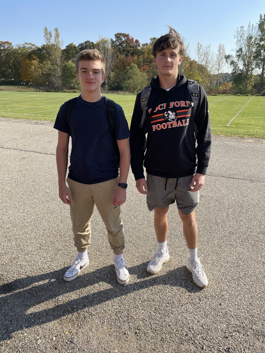 JVRamsFB's tweet photo. JV Practice Players of the Week

OL/DL Hunter Collins
WR/OLB Max Mahar

These two simply show up and do the job, time after time! No questions asked!

@RockfordRamsFB @RockfordAD https://t.co/2YT41MUqD3