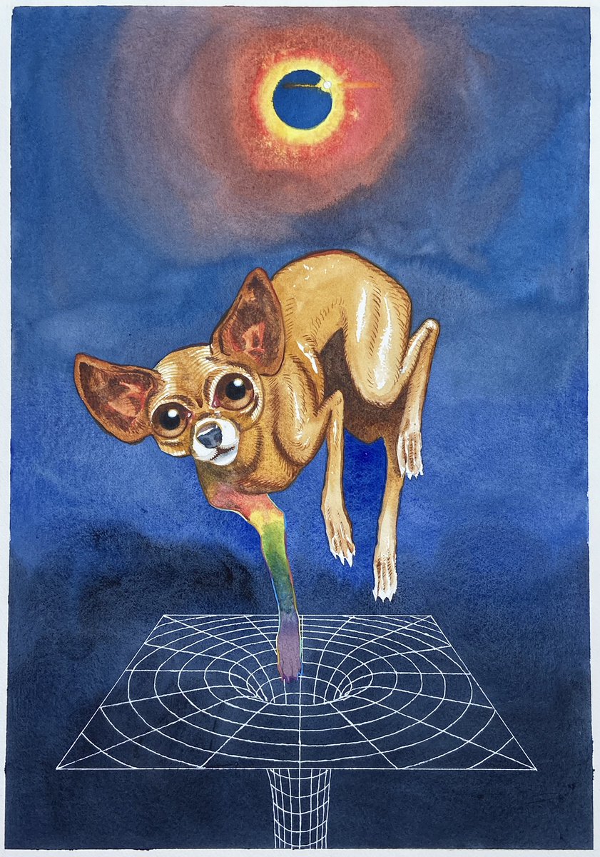 jamorenoart's tweet photo. Kitty the chihuahua has crossed the rainbow bridge https://t.co/fVqhMxikz8