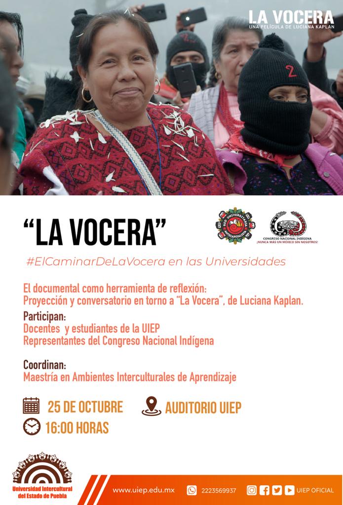 Tenemos función de #LaVocera en Puebla. #ElCaminarDeLaVocera en las Universidades #FaltaLoQueFalta