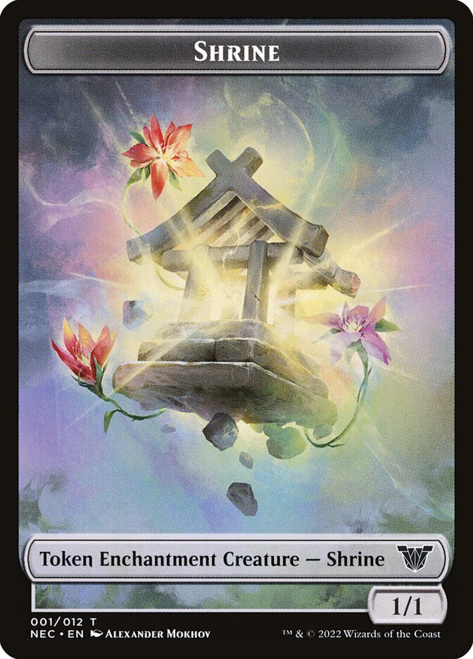 DailyTokensMTG's tweet photo. Today’s token of the day is Shrine from Neon Dynasty Commander! https://t.co/jAO2iQyfTb
