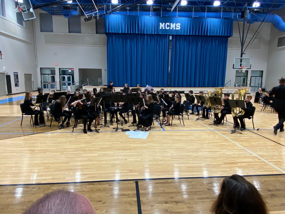 MCM_Frysc's tweet photo. Spartan Band rocked tonight! The 6th grade band and 7/8 concert band were wonderful! Job well done Mr. Osborne and students! https://t.co/7Q55sWId4R