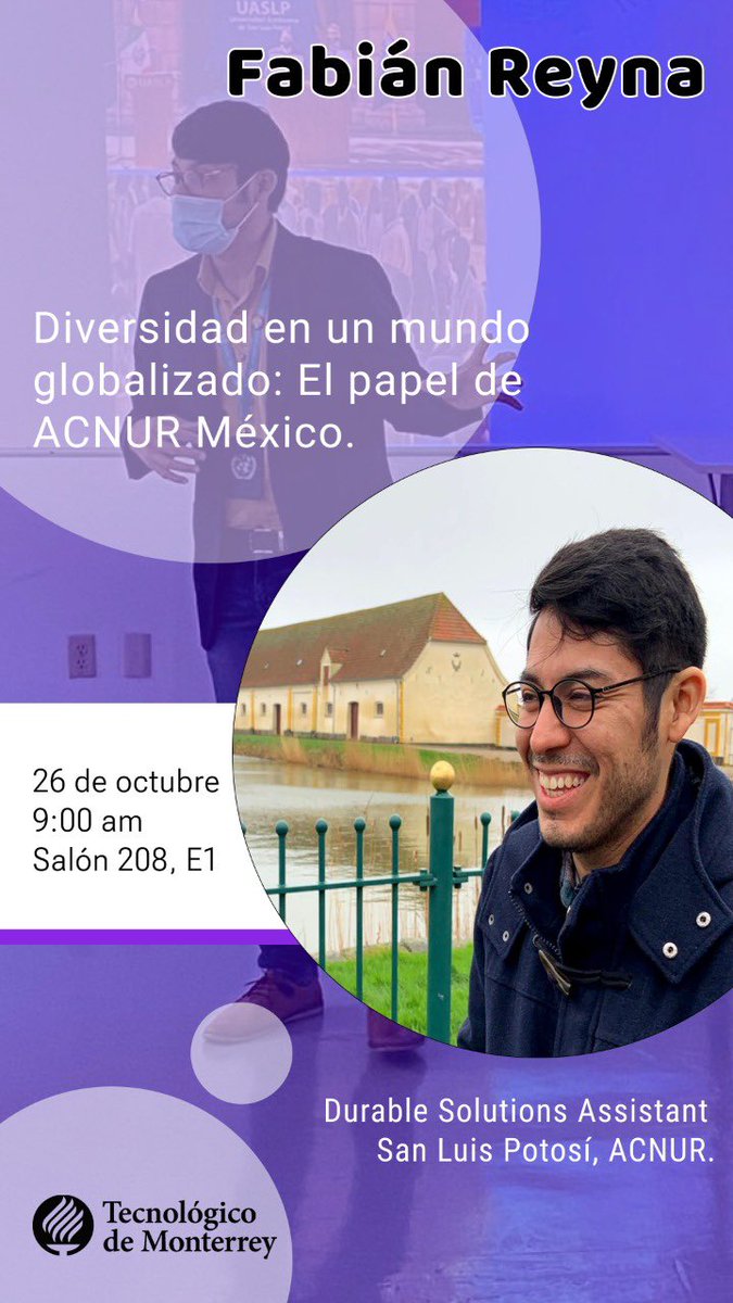 OlgaaPalacios's tweet photo. ¡Hoy!🫶🏽✨Arrancamos la #SemanaTec “Diversidad en un mundo globalizado”, contaremos con la participación de @reynarev de @AcnurMexico en #SLP y Nancy Velázquez, creadora de contenido en temas de sexualidad, feminismo y diversidad. 
#diversidadEinclusión #DerechosHumanos https://t.co/u6uDQo8uDE