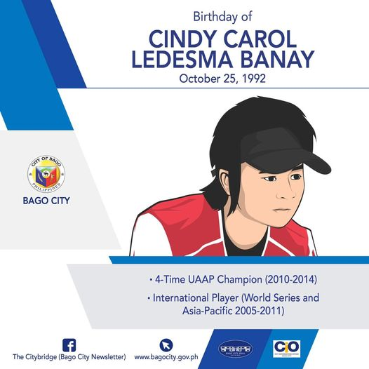 Today is the 30th birthday of Bagonhon athlete Cindy Carol Banay. Happy birthday! 