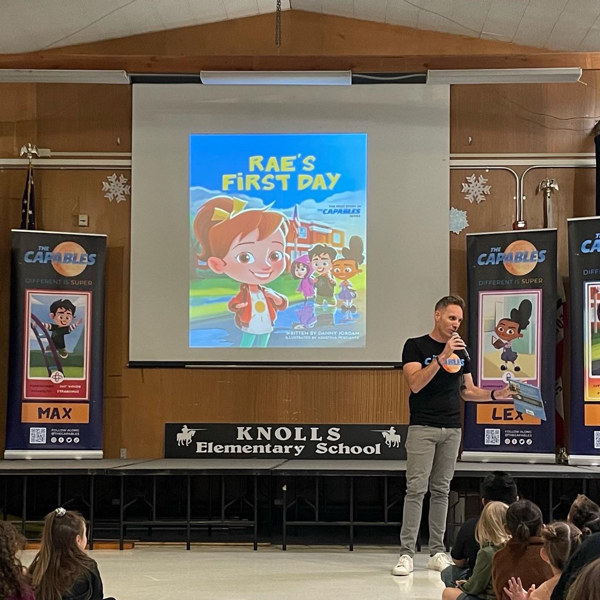 KnollsKnights's tweet image. We were so fortunate to have our first Author’s Assembly provided by the Knolls PTA!
~Kick off to Red Ribbon Week~
Featuring Danny Jordan, author of The Capables series
thecapables.com
