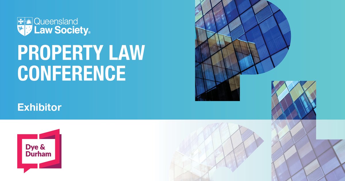 Tomorrow we’ll be live at the Queensland Law Society Property Law Conference 2022 at the Sofitel in Brisbane!

As an exhibitor, our team is excited about seeing the Queensland legal community at one of the premiere events of the year. 

#DyeDurham #QLS #PropertyLaw
