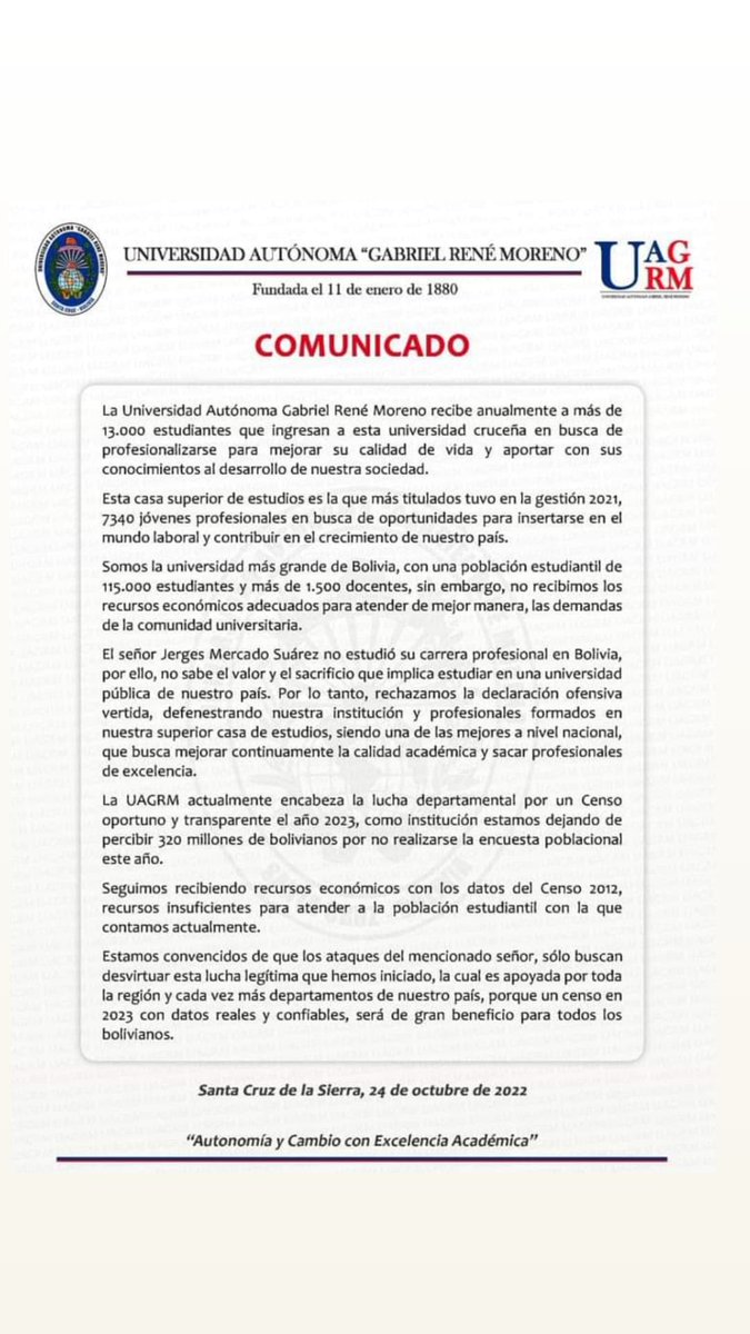UAGRM tweet media