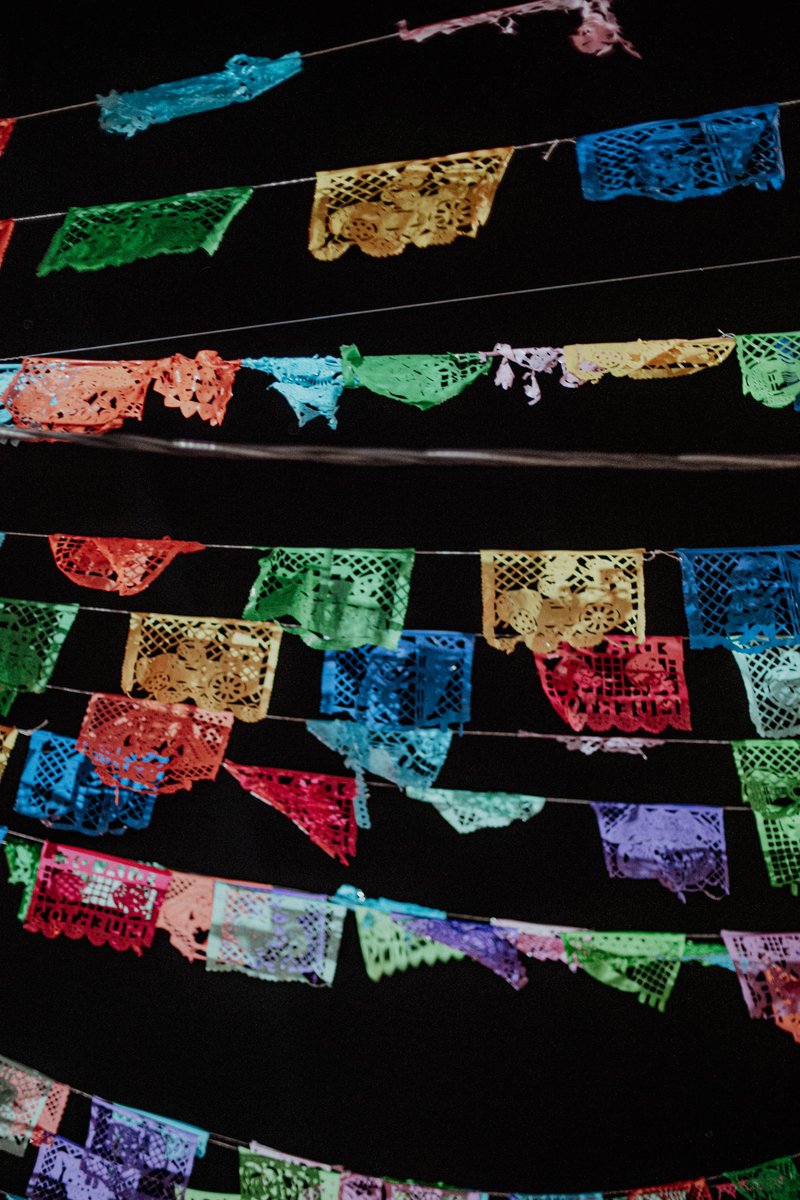MatadorRest's tweet image. Colorful prayer flags in Tequila, Mexico.