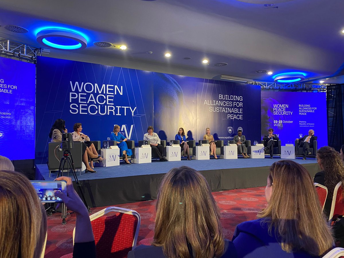 anitavandenbeld's tweet photo. Thankyou to President of Kosovo @VjosaOsmaniPRKS for inviting me to speak at #WPSRK2022 and for your leadership on #WomenPeaceSecurity around the world. It was a pleasure to meet you again to discuss our shared values & the strong relationship between Canada and #Kosovo. #SC1325 https://t.co/xhNHEubCzv