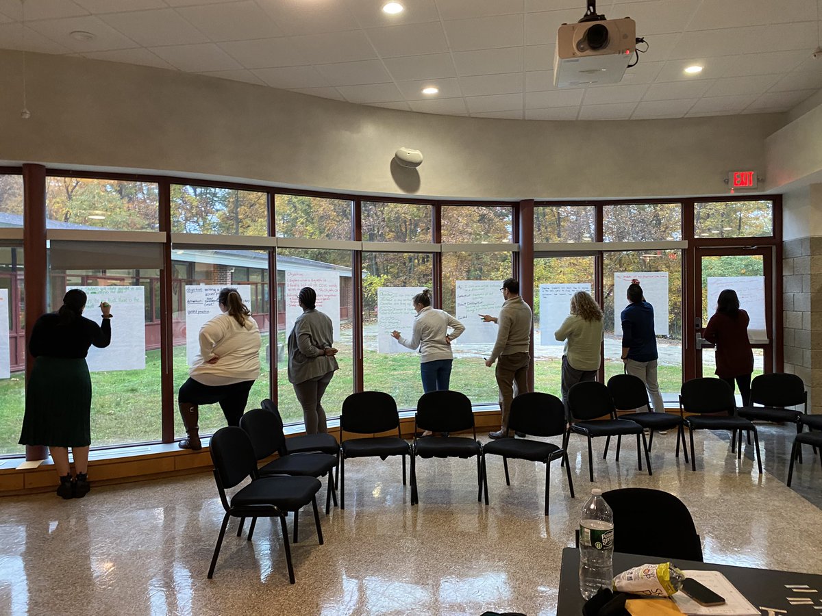 DrAPease's tweet photo. #Thrive360 doubles-down on lesson planning with The Skillful Teacher’s 21 questions that strengthen planning. Our secondary crew was challenged to design a workshop lesson complete with conferencing and strategy groups! #Project720 #WeAreChappaqua https://t.co/smOFuivoxL